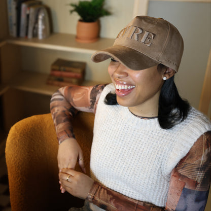 Brown Suede Hat - Chino